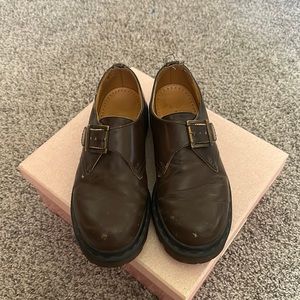 Brown vintage Doc martens made in England